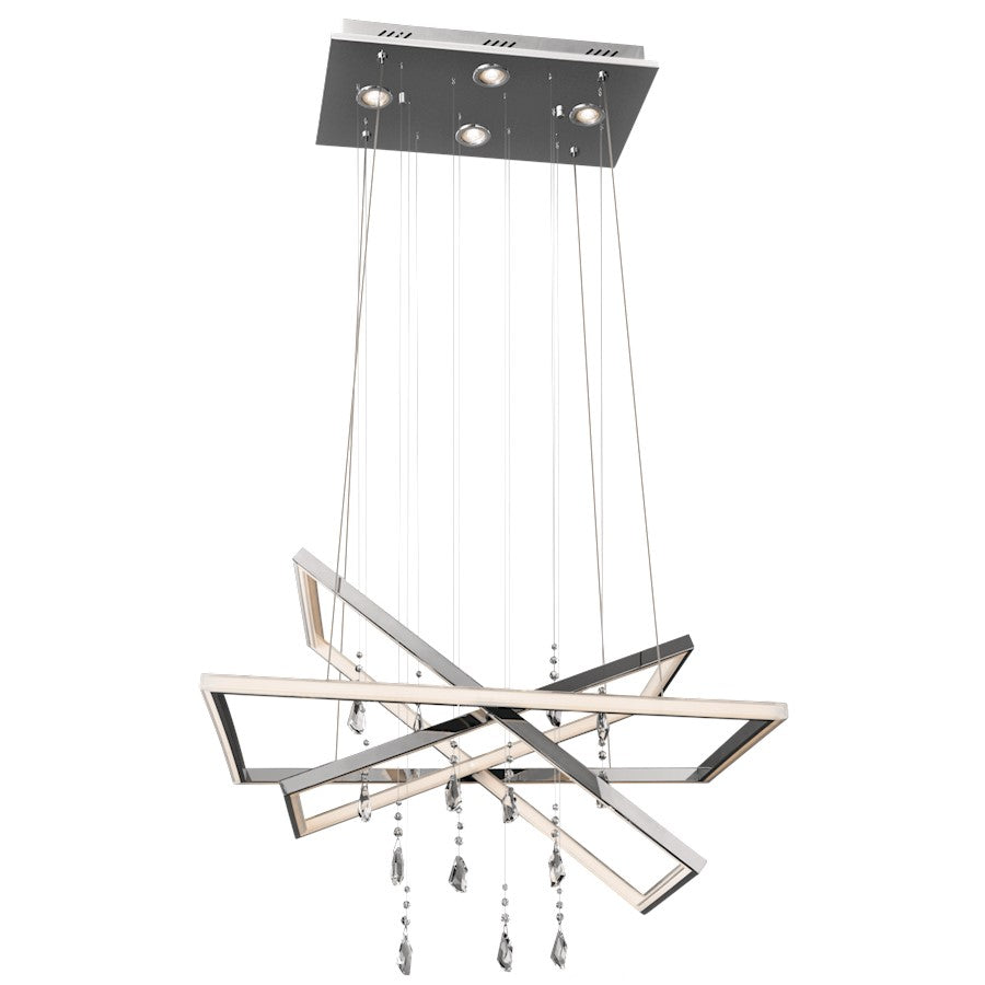 Kichler Maze 4 Light Chandelier/Pendant, LED, Chrome - 83450