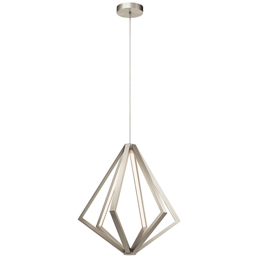 Kichler Everest Large 6 Light Foyer Pendant, LED, Satin Nickel - 83735