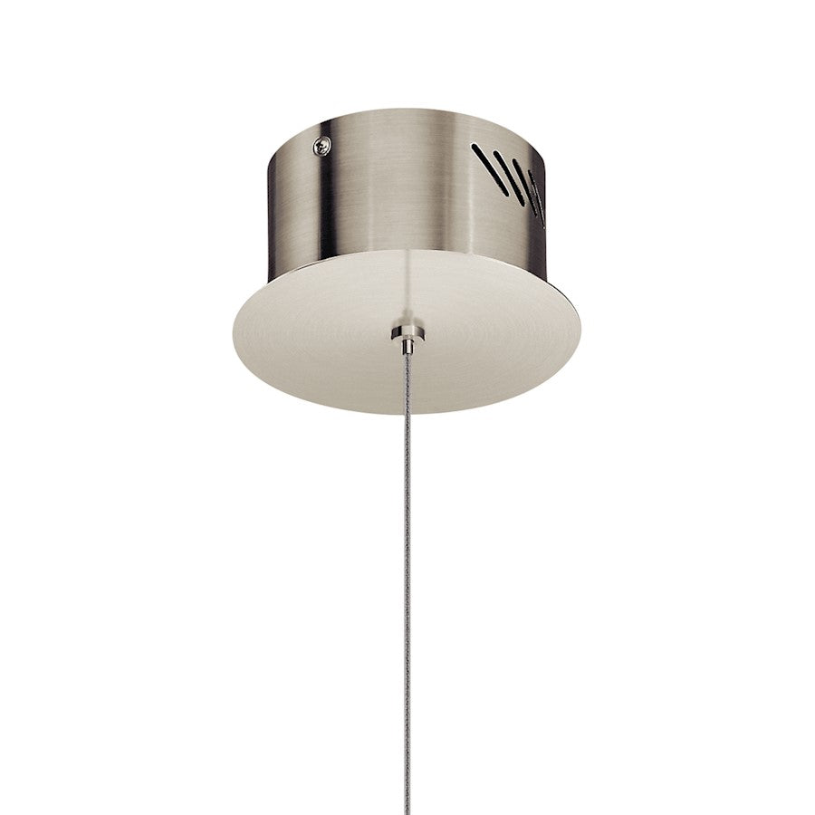 LED Mini Pendant, Brushed Nickel