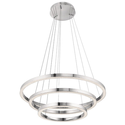 Kichler Opus 3 Light Chandelier, LED, Chrome - 83863