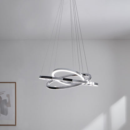 Opus Chandelier, LED, Chrome