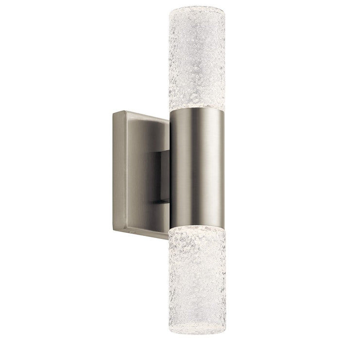 Kichler Glacial LED Wall Sconce, Brushed Nickel