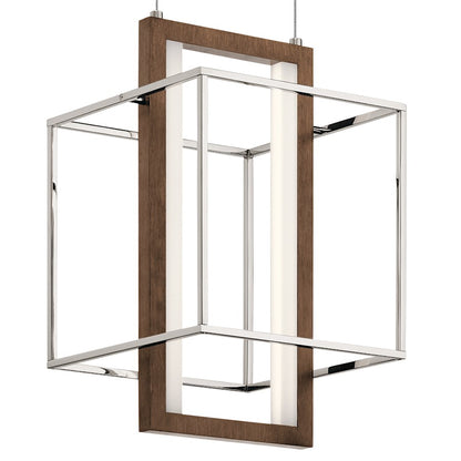 LED Pendant, Polished Nickel