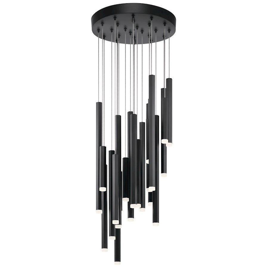 Kichler Soho Cluster 24 Light Pendant, LED, Black - 84116