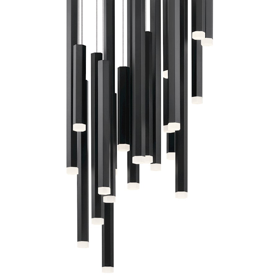 Cluster 24 Light Pendant, LED, Black