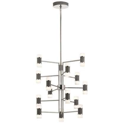 Vey Chandelier, LED, Polished Nickel