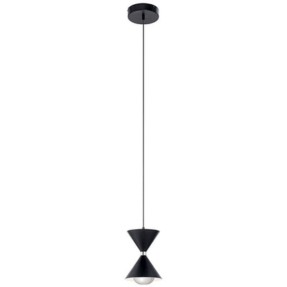 Kichler Kordan LED 6" Mini Pendant, Matte Black - 84130