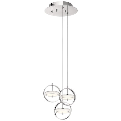 Cluster Pendant, LED, Chrome