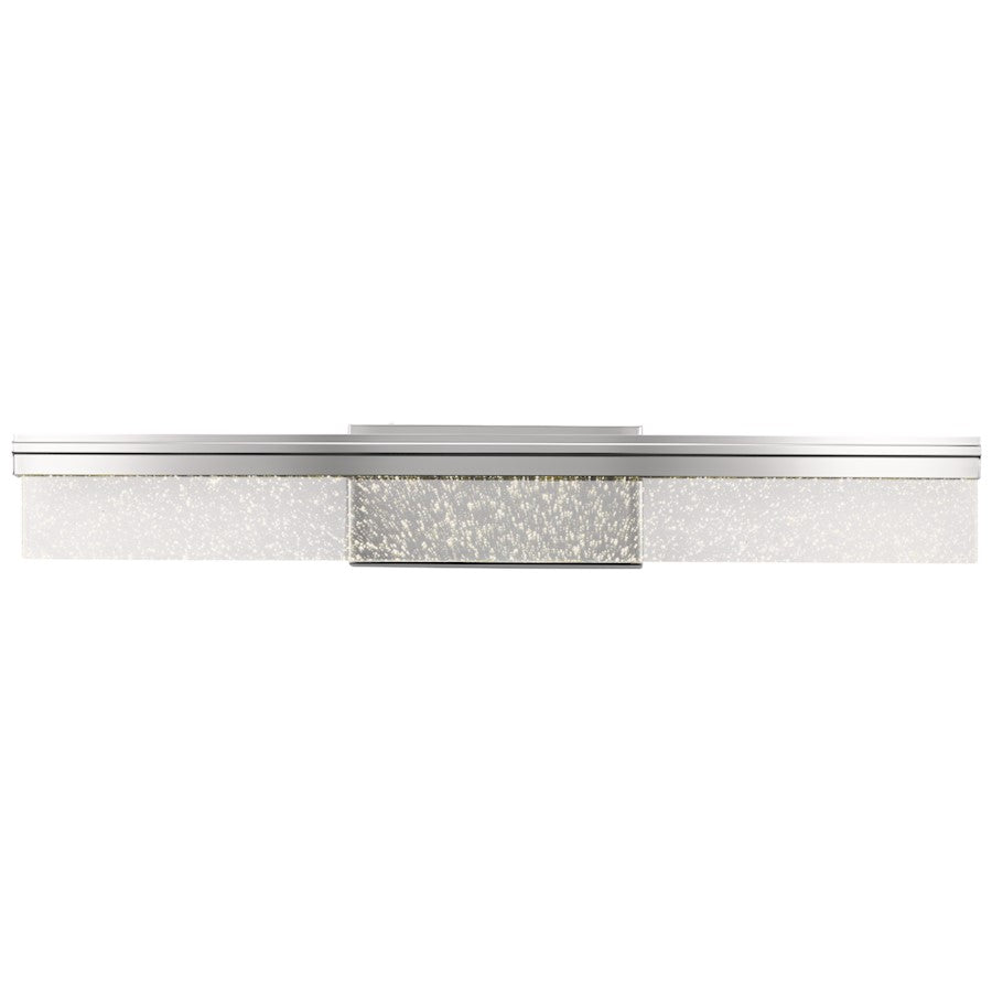 Linear Bathroom Vanity Light, LED, Chrome