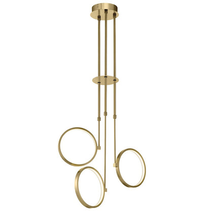 Kichler Bonham 3 Light Chandelier, LED, Champagne Gold - 84166