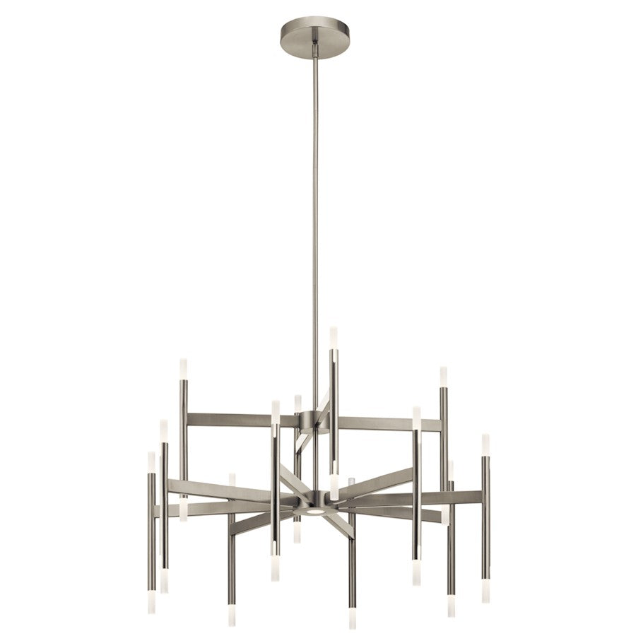 Kichler Kizette 12 Light Chandelier, LED, Brushed Nickel - 84177