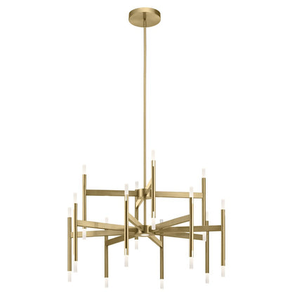 Kichler Kizette 12 Light Chandelier, LED, Champagne Gold - 84178