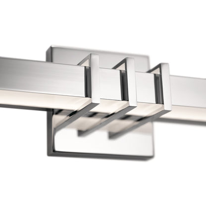 Linear Bathroom Vanity Light, LED, Chrome