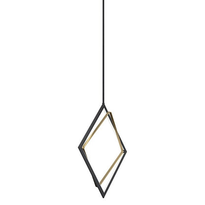 1 Light LED Pendant, Matte Black