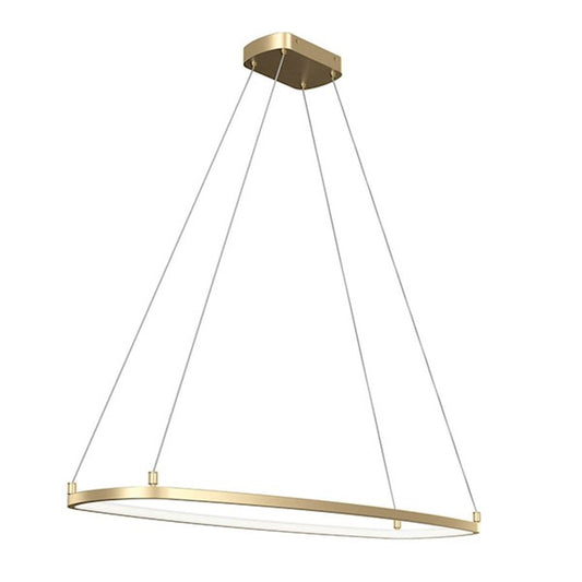 Kichler Koloa 1 Light LED Ring Chandelier, Champagne Gold - 84312CG