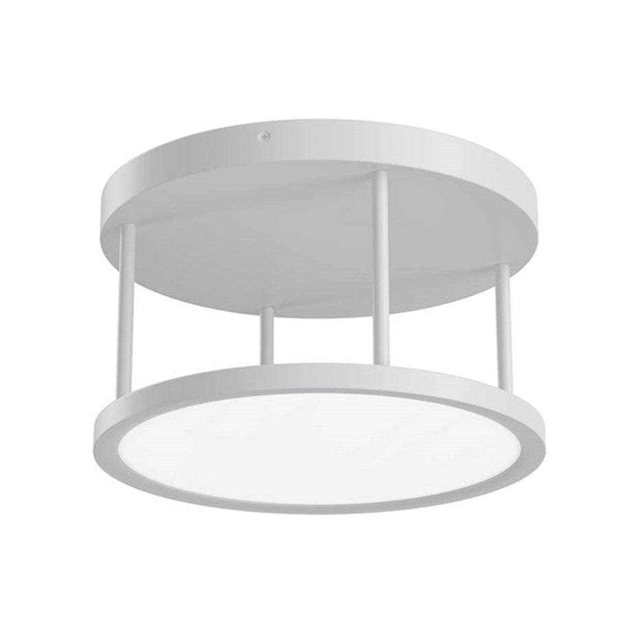 Kichler Lavi 1 Light Semi Flush Mount, White - 84319WH