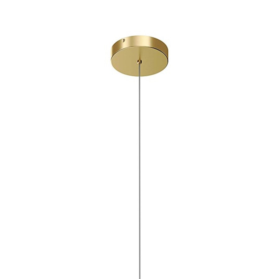 1 Light Pendant, Champagne Gold