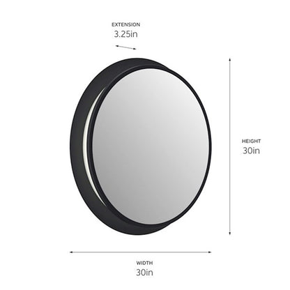 Kichler Chennai Mirror Led, Matte Black