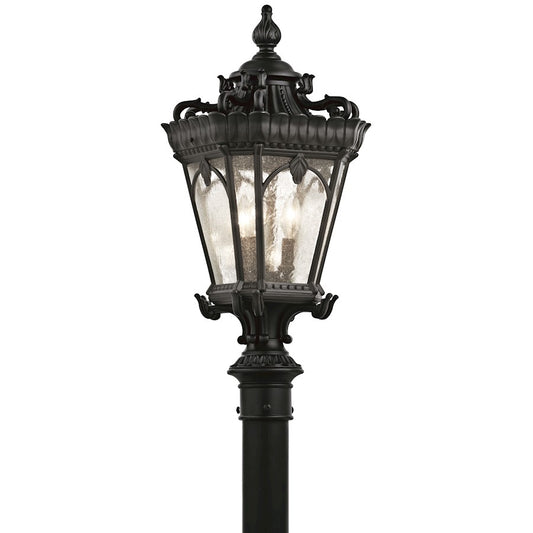 Kichler Tournai 3 Light Outdoor Post Light, Textured Black - 9558BKT