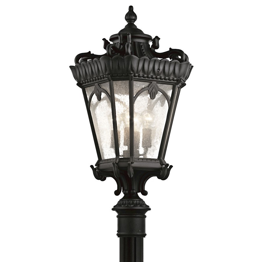 Kichler Tournai 37.5" 4 Light Outdoor Post Light, Textured Black - 9565BKT