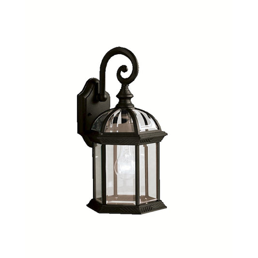 Kichler Barrie 1 Light Outdoor Wall Light, Black