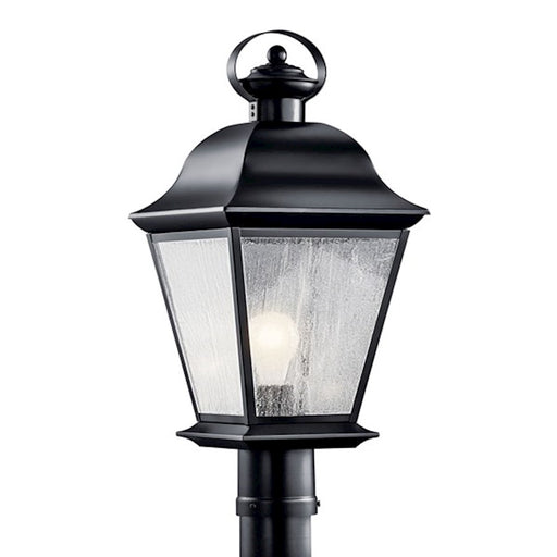 Kichler Mount Vernon 1 Light Outdoor Post Light, Black - 9909BK