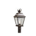 Kichler Mount Vernon 1 Light Outdoor Post Light, Olde Bronze - 9909OZ