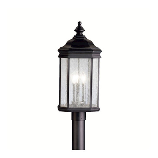 Kichler Kirkwood 3 Light Outdoor Post Light, Black - 9918BK