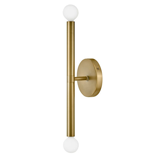 Lark Millie 2 Light Tall Wall Sconce, Lacquered Brass - 83192LCB