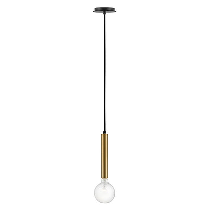 1 Light Pendant, Lacquered Brass