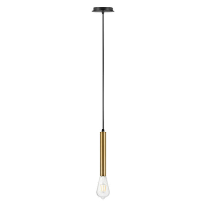 1 Light Pendant, Lacquered Brass