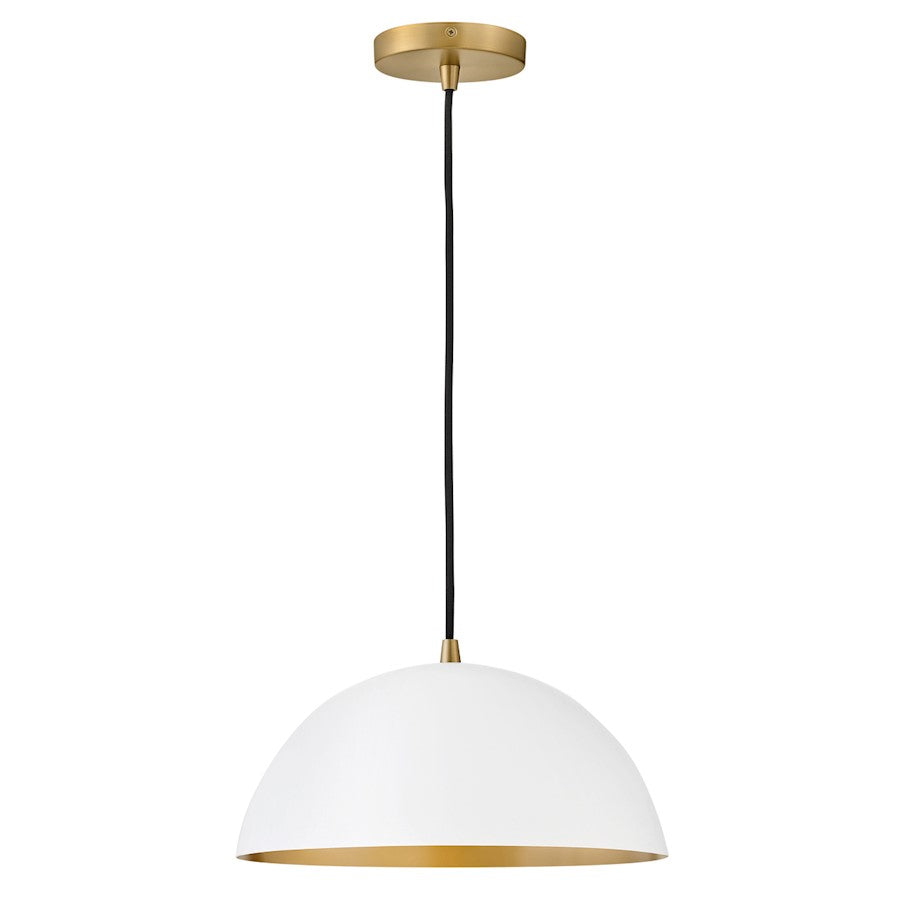 Lark Lou 1 Light Pendant Single, Matte White - 83307MW