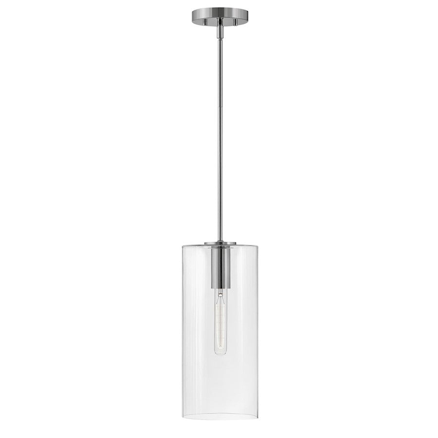 Lark Lane 1 Light Pendant, Polished Nickel/Clear - 83377PN