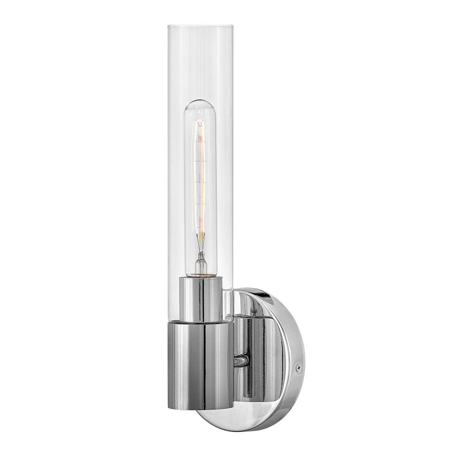 Lark Shea 1 Light Wall Sconce, Chrome/Clear - 85400CM