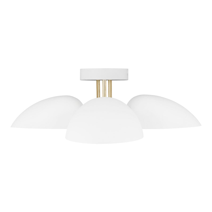 Visual Comfort Studio Degeneres Jane 3 Light Flush Mount, BK