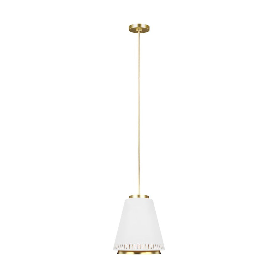 1 Light Pendant, Matte White