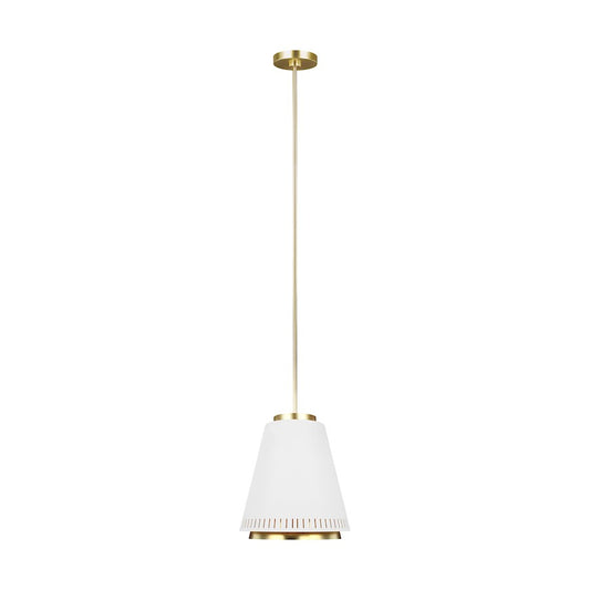 1 Light Pendant, Matte White