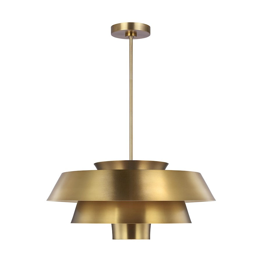 Ellen Brisbin 1 Light Pendant, Burnished Brass/Burnished Brass - EP1081BBS