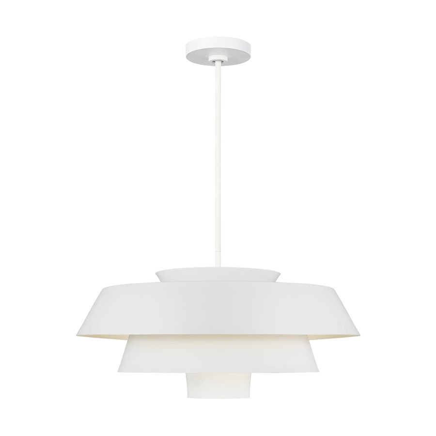 Ellen Brisbin 1 Light Pendant, Matte White/Matte White - EP1081MWT