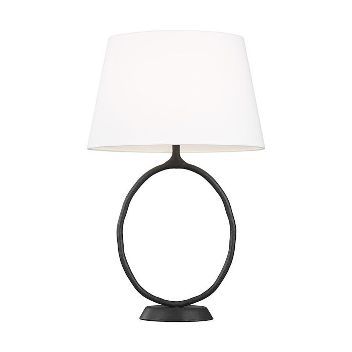 Visual Comfort Studio Degeneres Indo 1 Light Table Lamp, AgIron