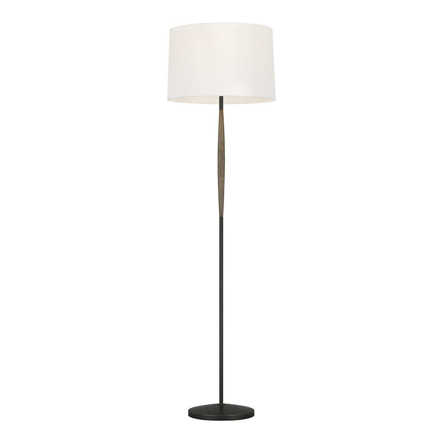 Visual Comfort Studio Degeneres Ferrelli 1 Light Floor Lamp, Oak