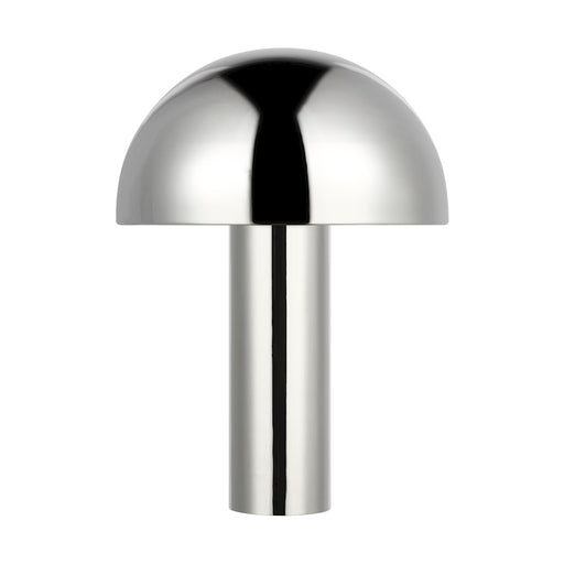 Ellen Cotra 1 Light Table Lamp, Polished Nickel/Matte White - ET1322PN1