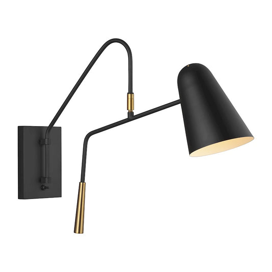 Studio Degeneres Simon 1 Light Sconce, BK