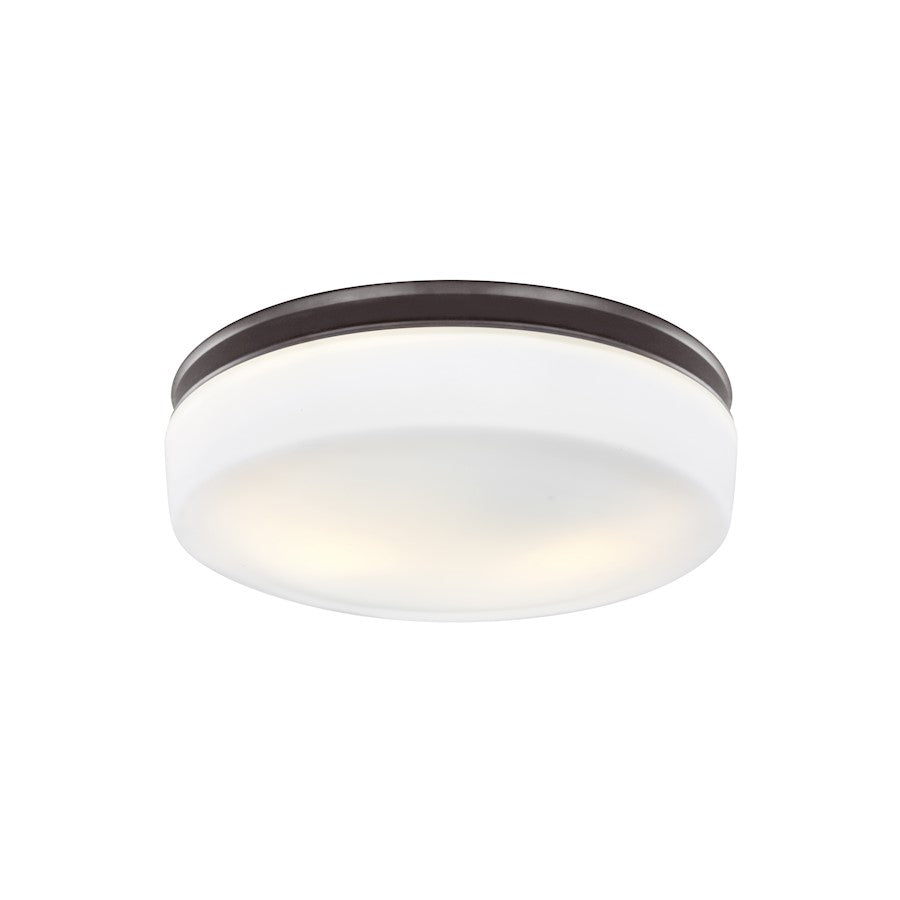 Visual Comfort Studio Issen 2 Light Flushmount, Chrome