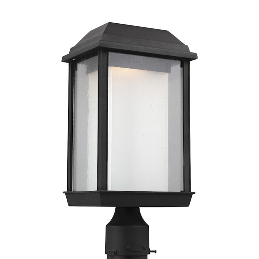 Murray Feiss McHenry 1-Light Outdoor Post Lantern, Black/Glass - OL12807TXB-L1