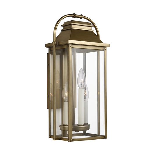 Visual Comfort Studio Wellsworth 3 Light Small Out Wall Lantern, BR