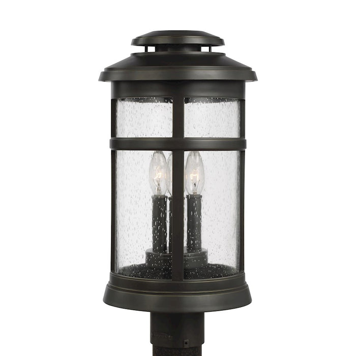 Visual Comfort Studio Newport 3 LT Post Lantern, Antique Bronze