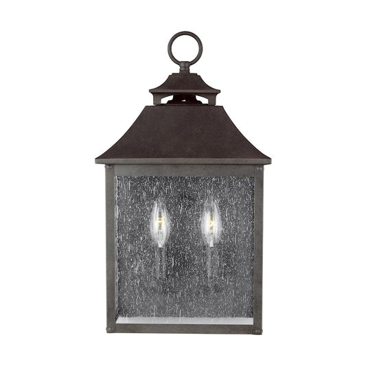 Visual Comfort Studio Galena 2 Light Pocket Wall Lantern, Sable