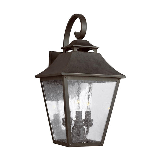 Visual Comfort Studio Galena 3 Light Wall Lantern, Sable