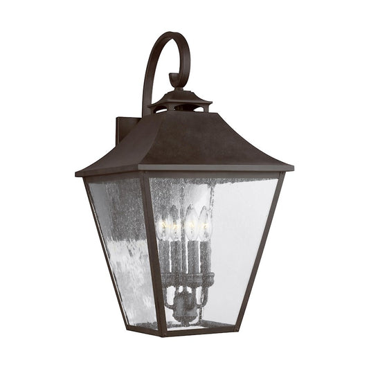 Visual Comfort Studio Galena 4 Light Small Wall Lantern, Sable